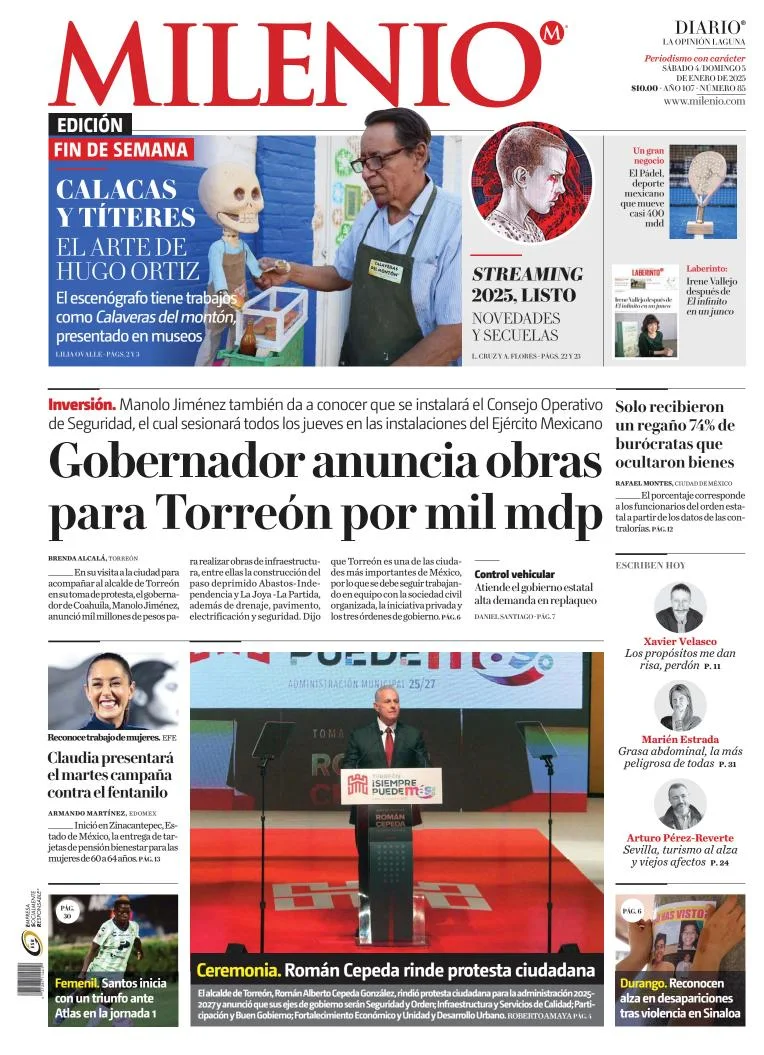 Portada de Milenio Laguna