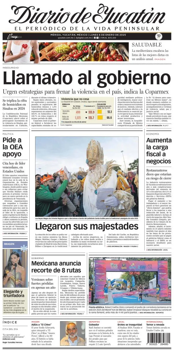 Portada de Diario de Yucatán