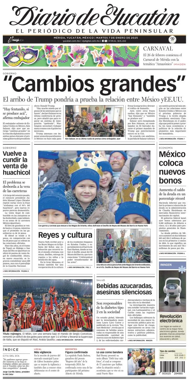 Portada de Diario de Yucatán