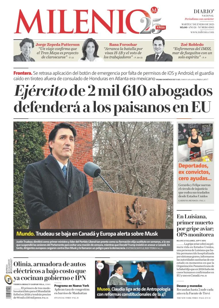 Portada de Milenio