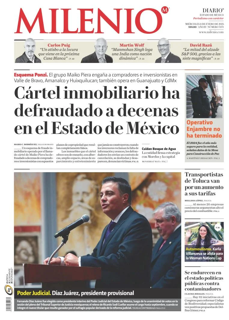 Portada de Milenio Edo de México