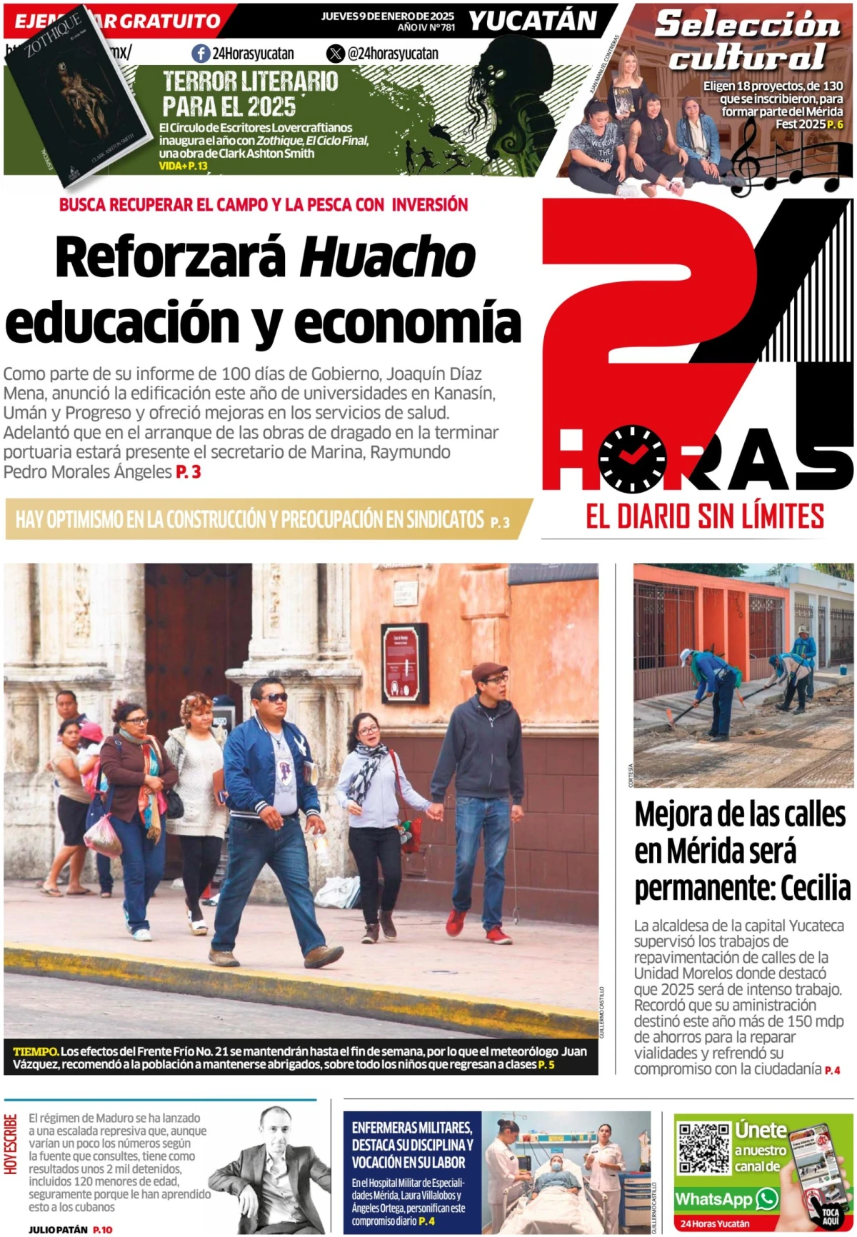 Portada de 24 Horas Yucatan