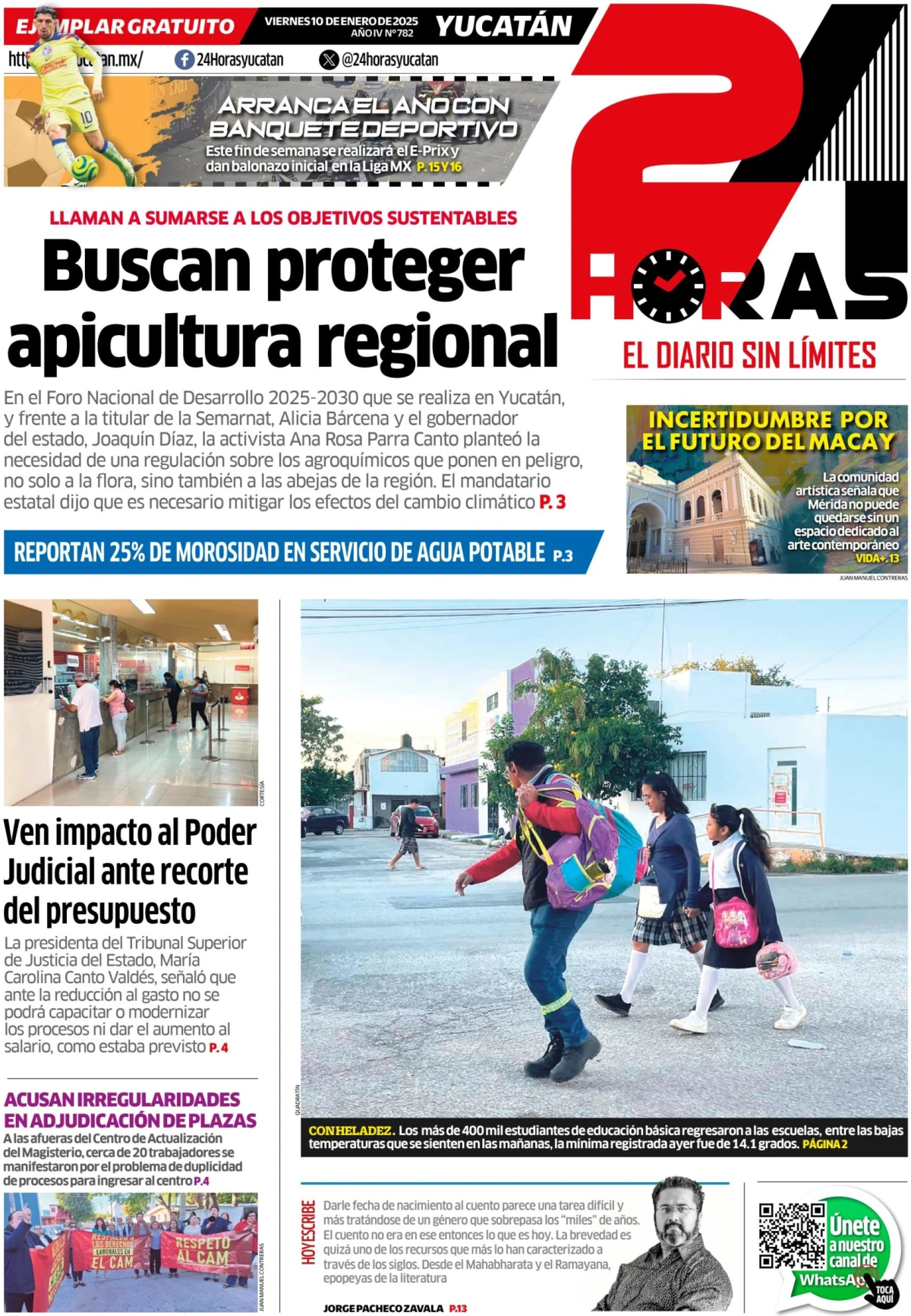 Portada de 24 Horas Yucatan