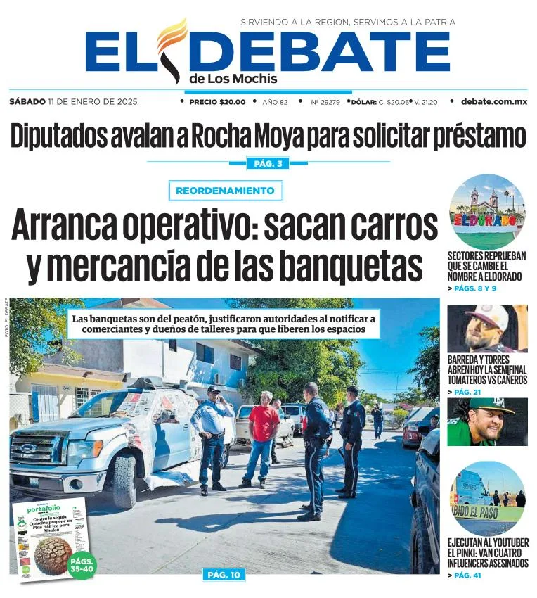 Portada de El Debate de los Mochis