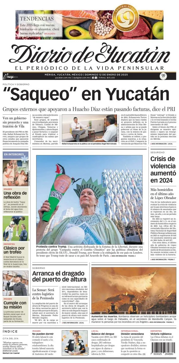 Portada de Diario de Yucatán