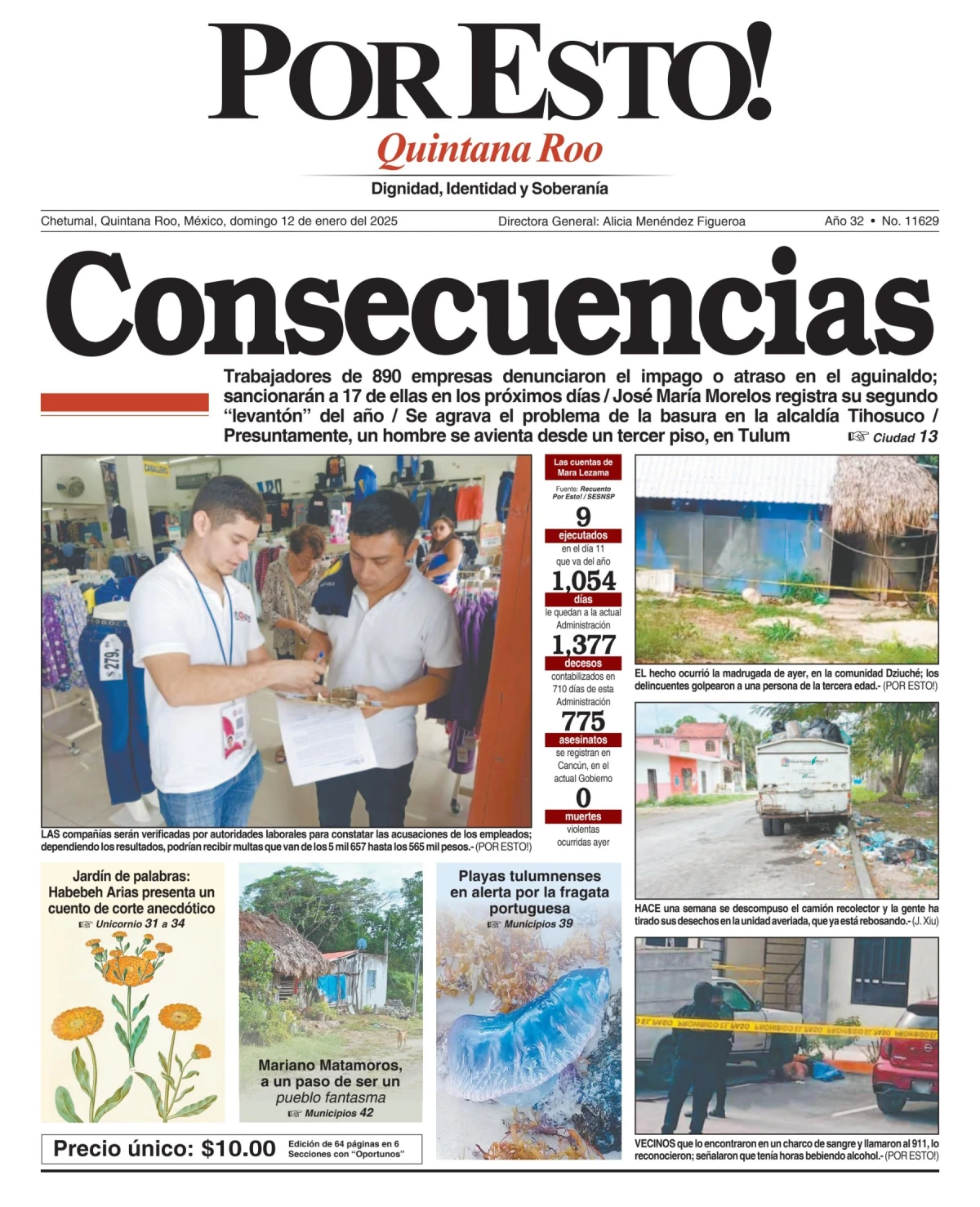 Portada de Por Esto (quintana Roo Chetumal)