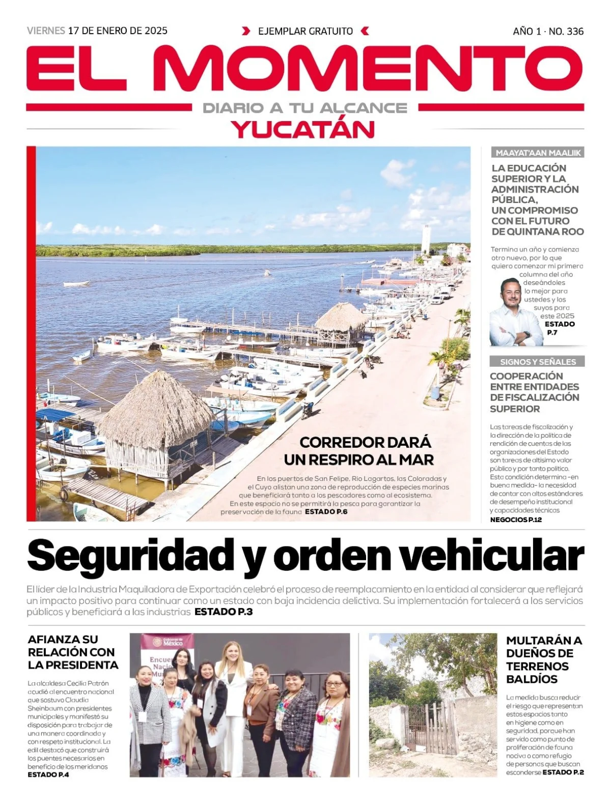 Portada de El Momento Yucatan