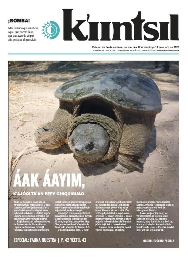 Portada de La Jornada - Kiintsil del viernes, 17 de enero de 2025
