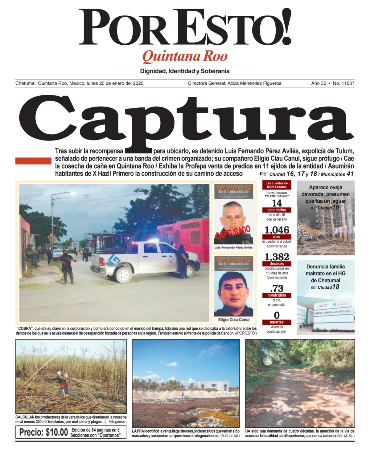 Portada de Por Esto (quintana Roo Chetumal)