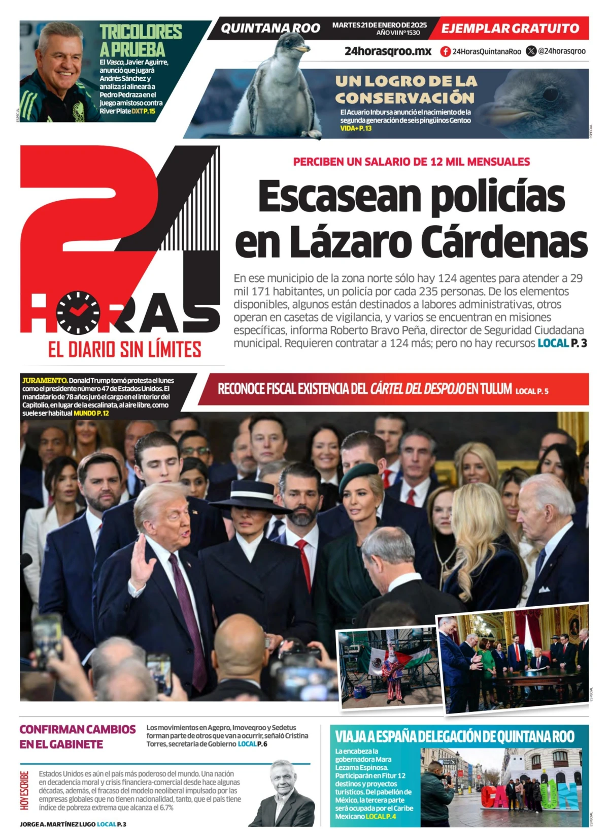 Portada de 24 Horas Quintana Roo
