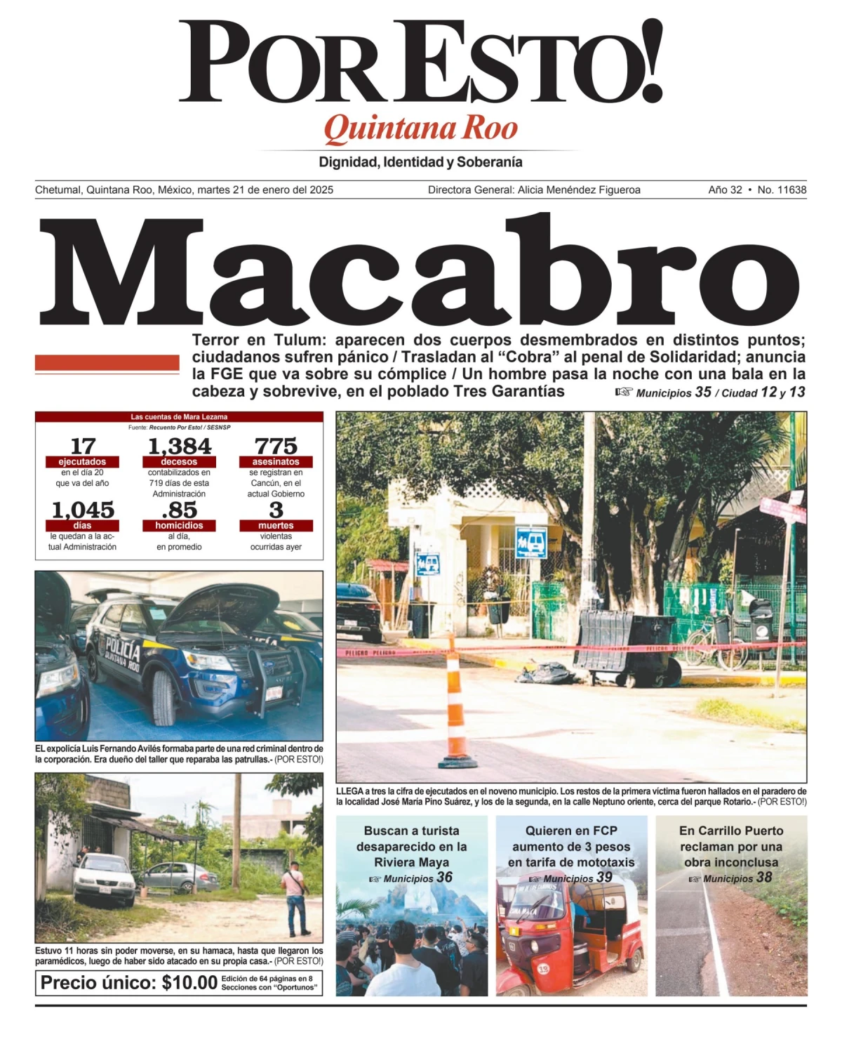 Portada de Por Esto (quintana Roo Chetumal)