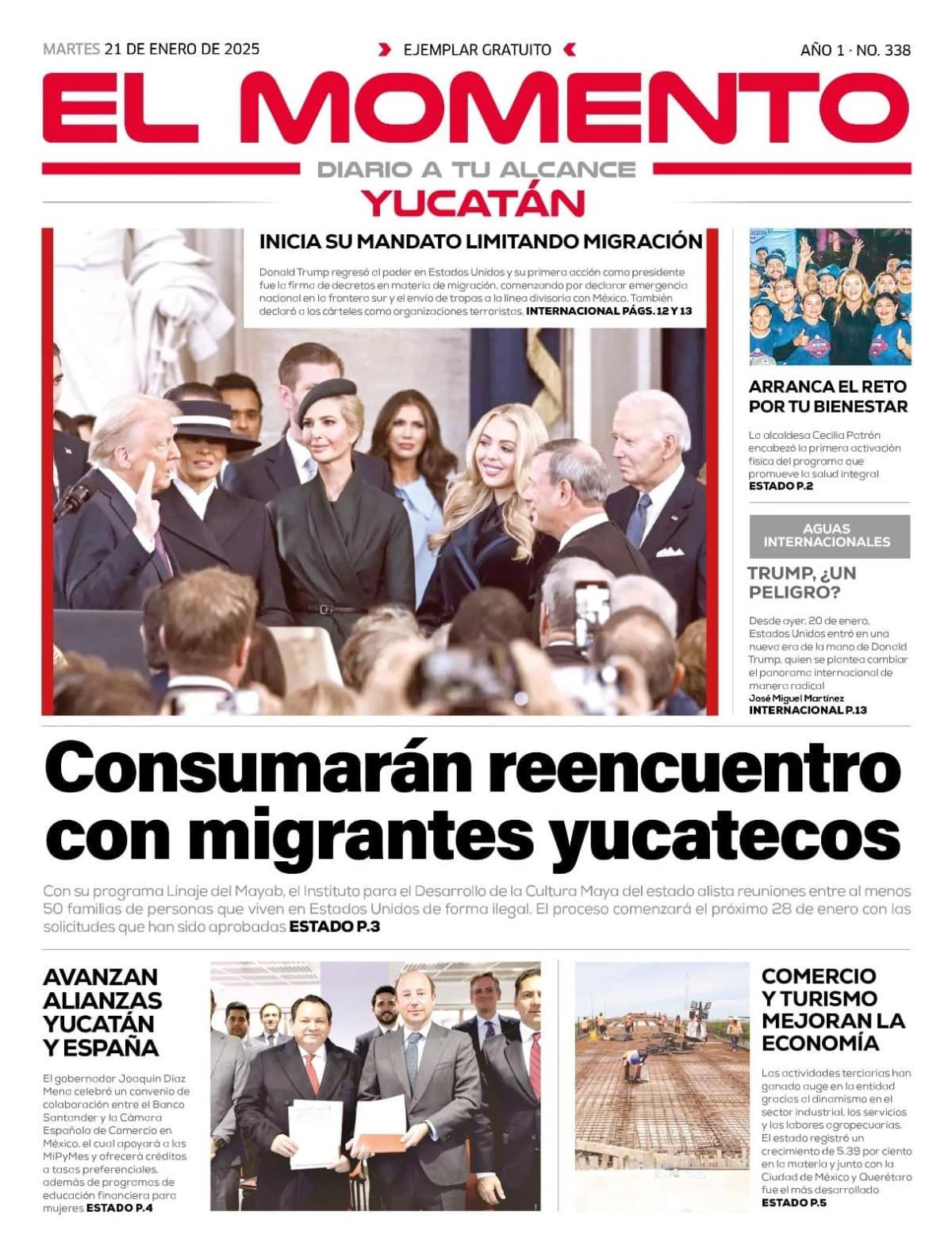 Portada de El Momento Yucatan