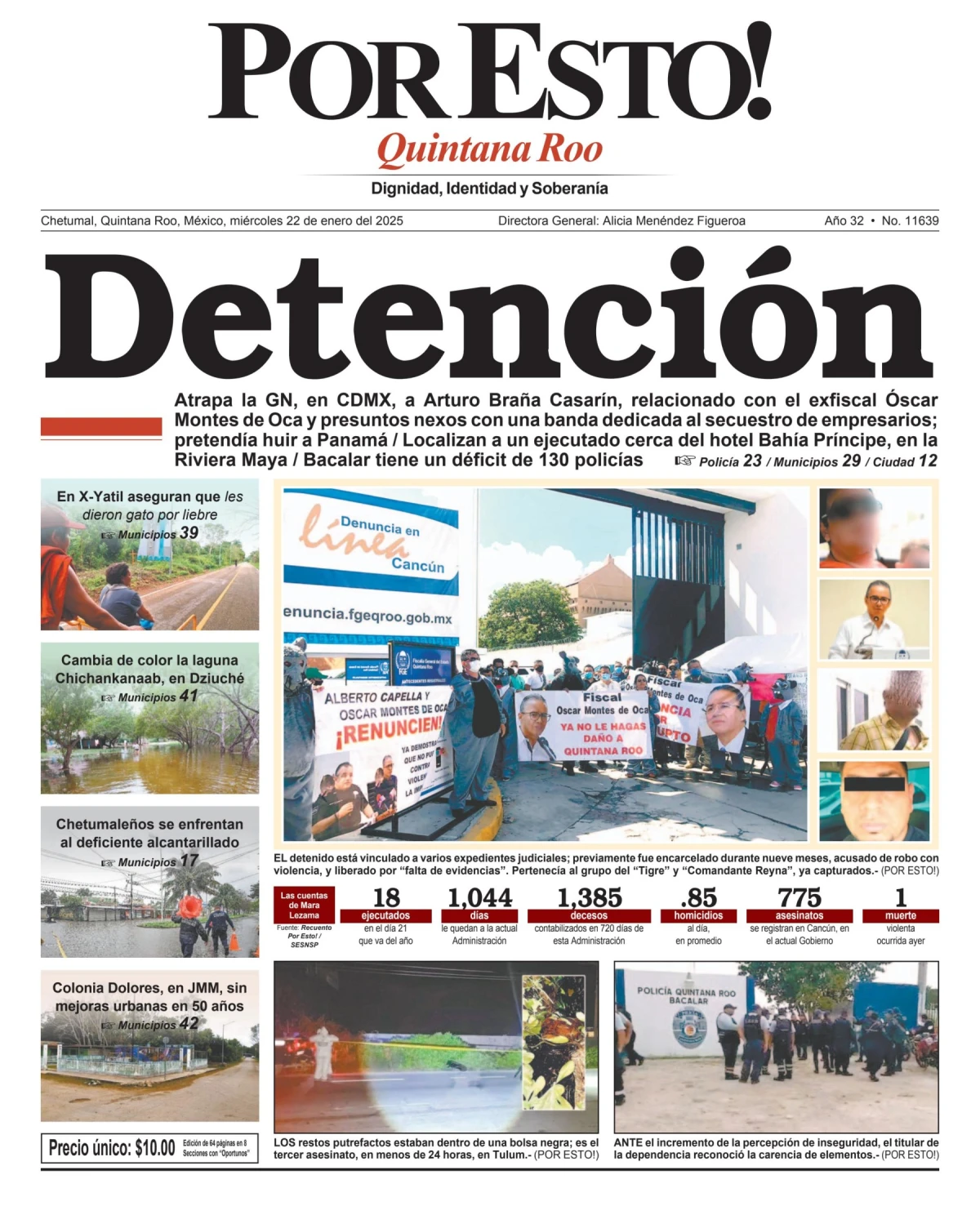Portada de Por Esto (quintana Roo Chetumal)
