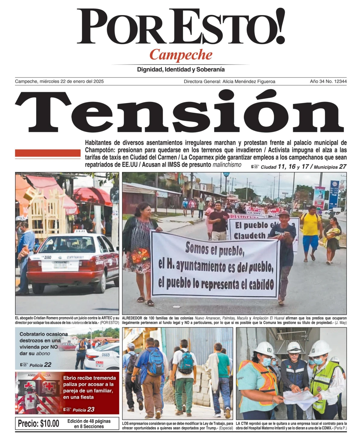 Portada de Por Esto (campeche)