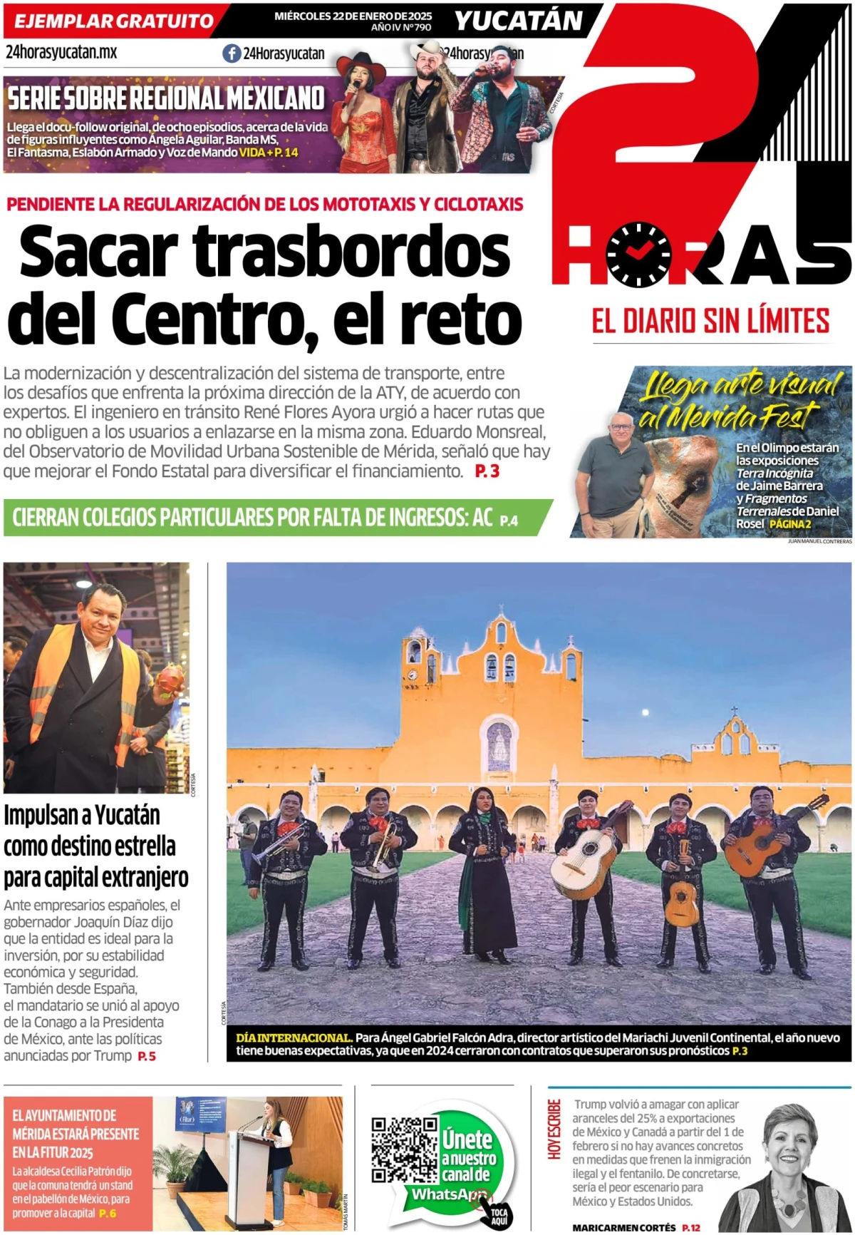 Portada de 24 Horas Yucatan
