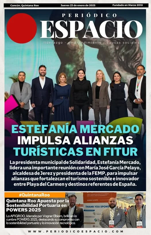 Portada de Periodico Espacio (contraportada) del 2025-01-23