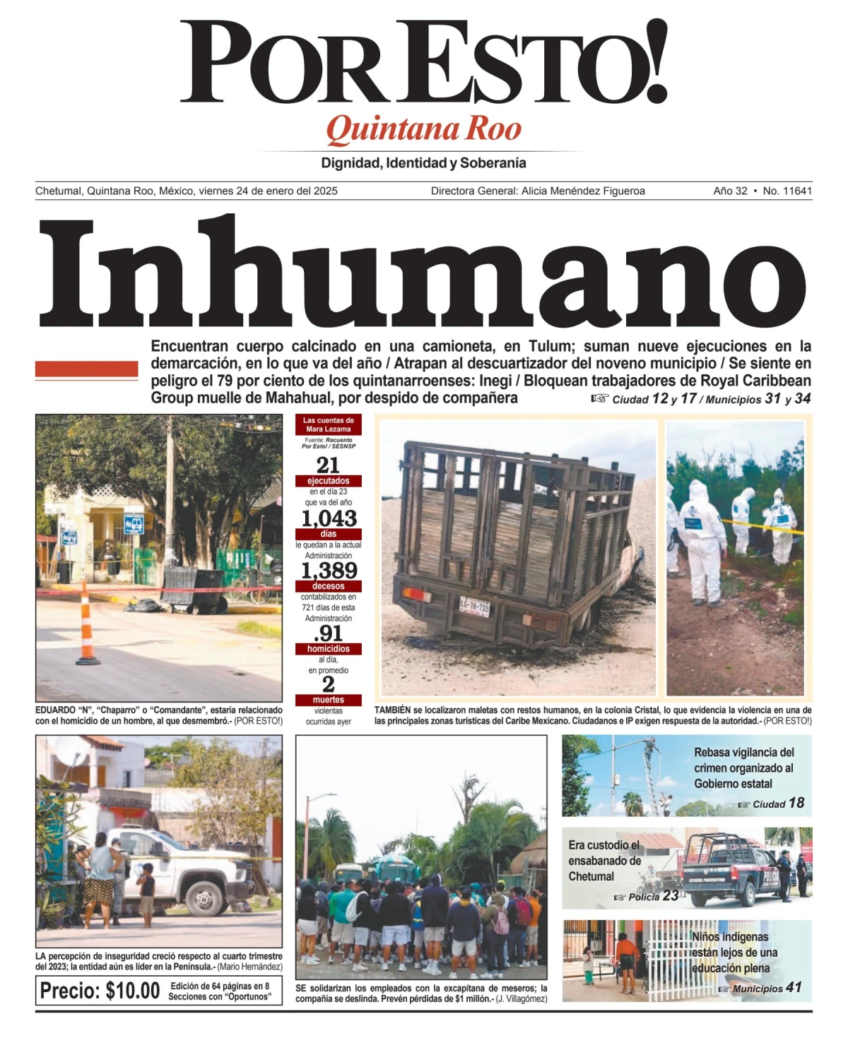 Portada de Por Esto (quintana Roo Chetumal)