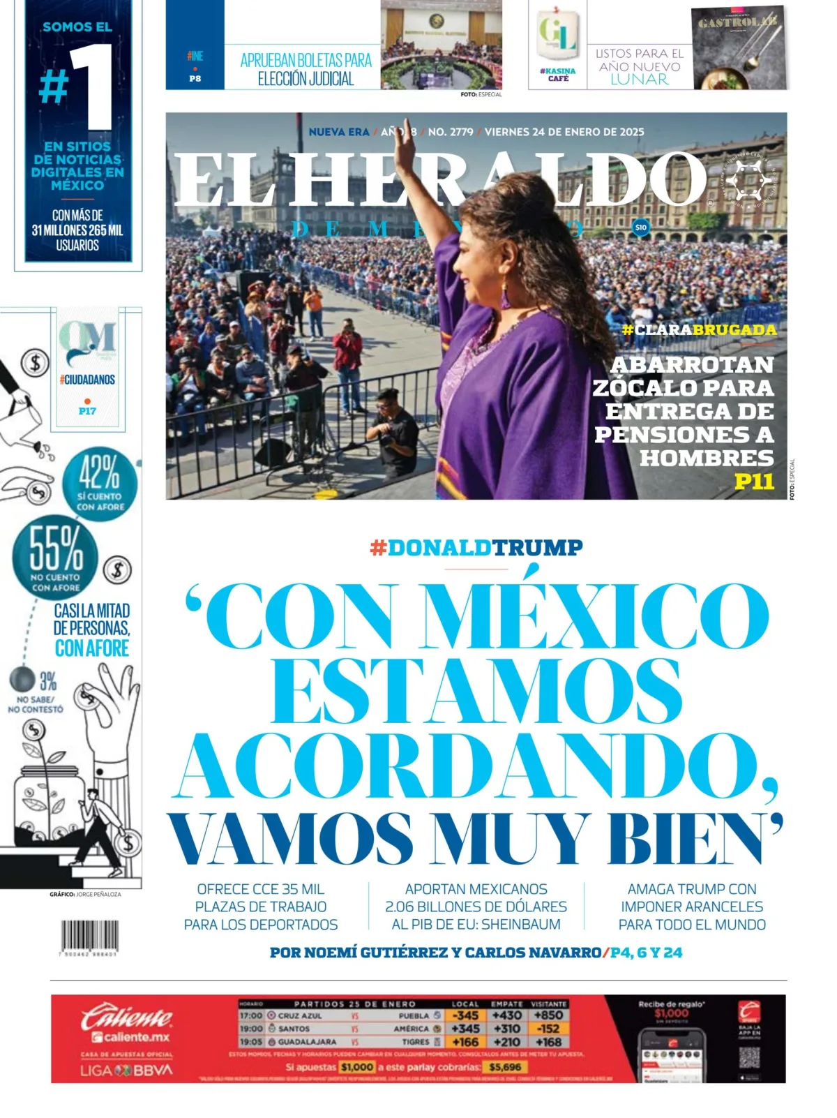 Portada de El Heraldo de Mexico