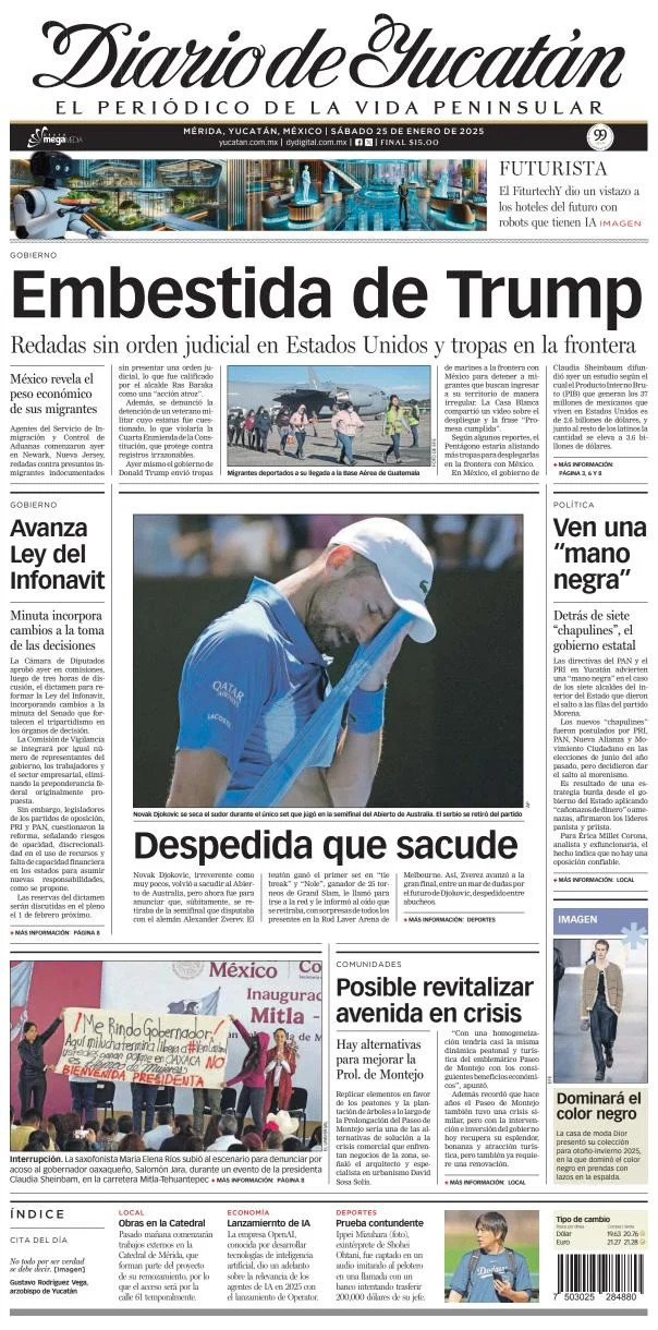 Portada de Diario de Yucatán
