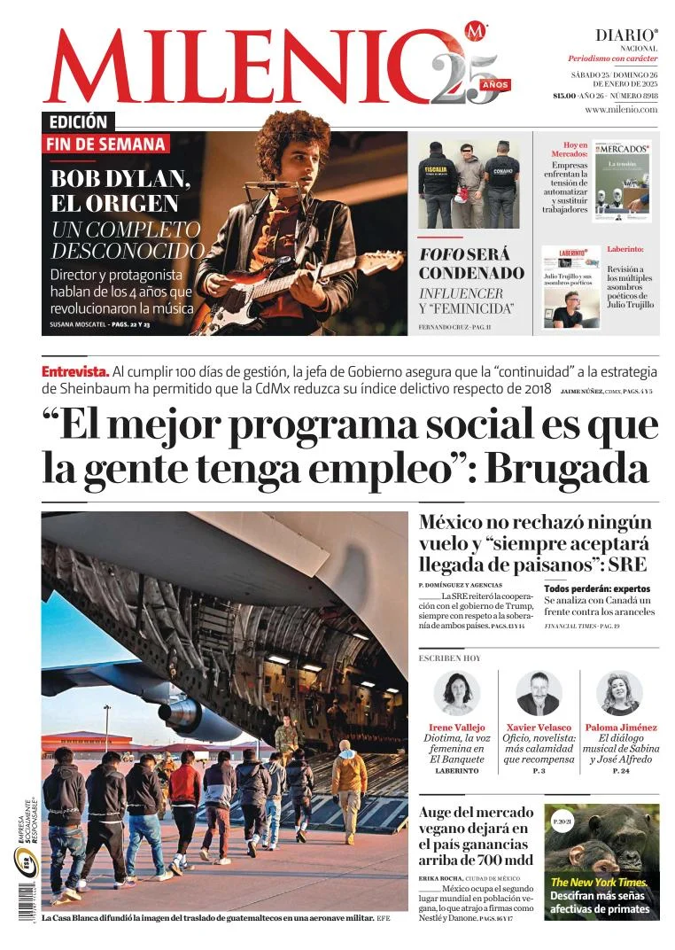Portada de Milenio