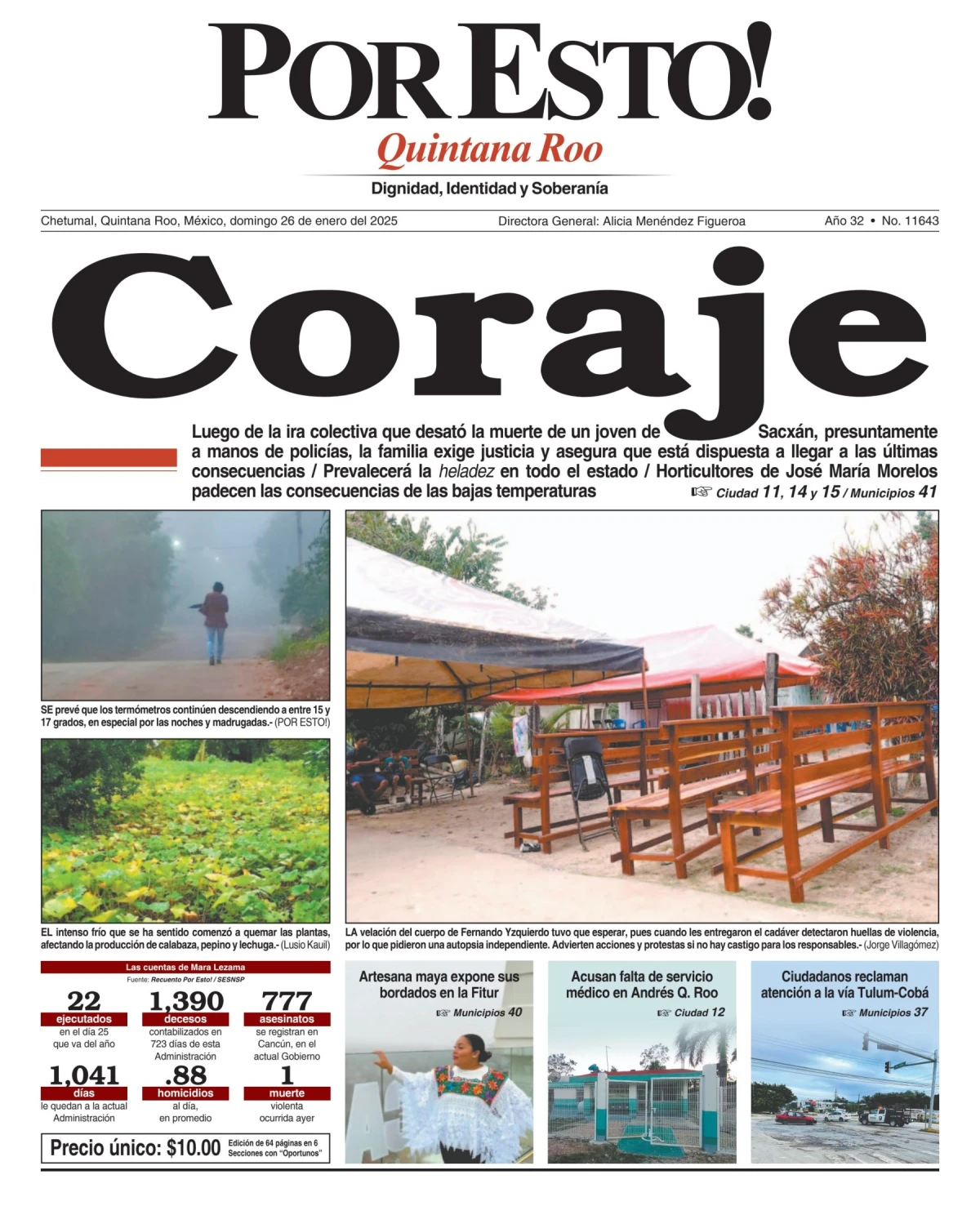 Portada de Por Esto (quintana Roo Chetumal)