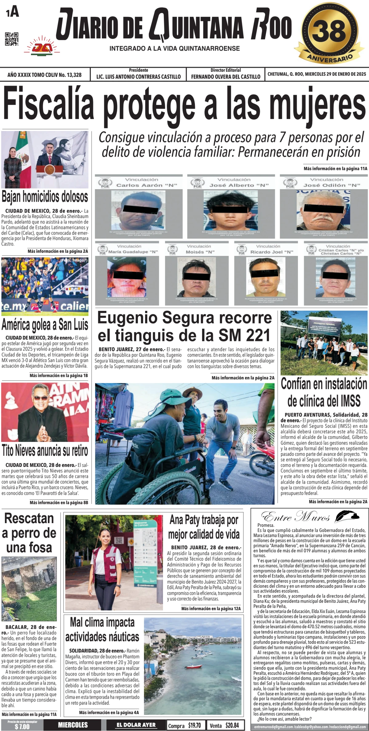 Portada de Diario de Quintana Roo (portada)