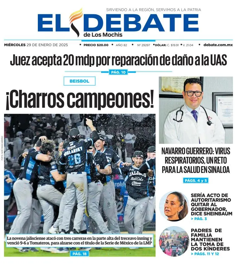 Portada de El Debate de los Mochis