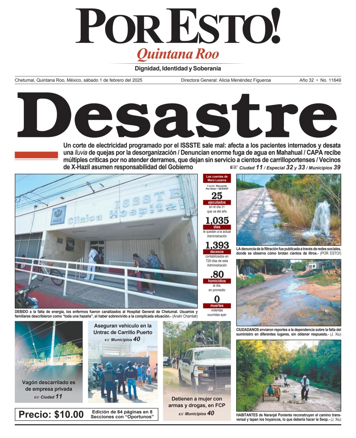 Portada de Por Esto (quintana Roo Chetumal)