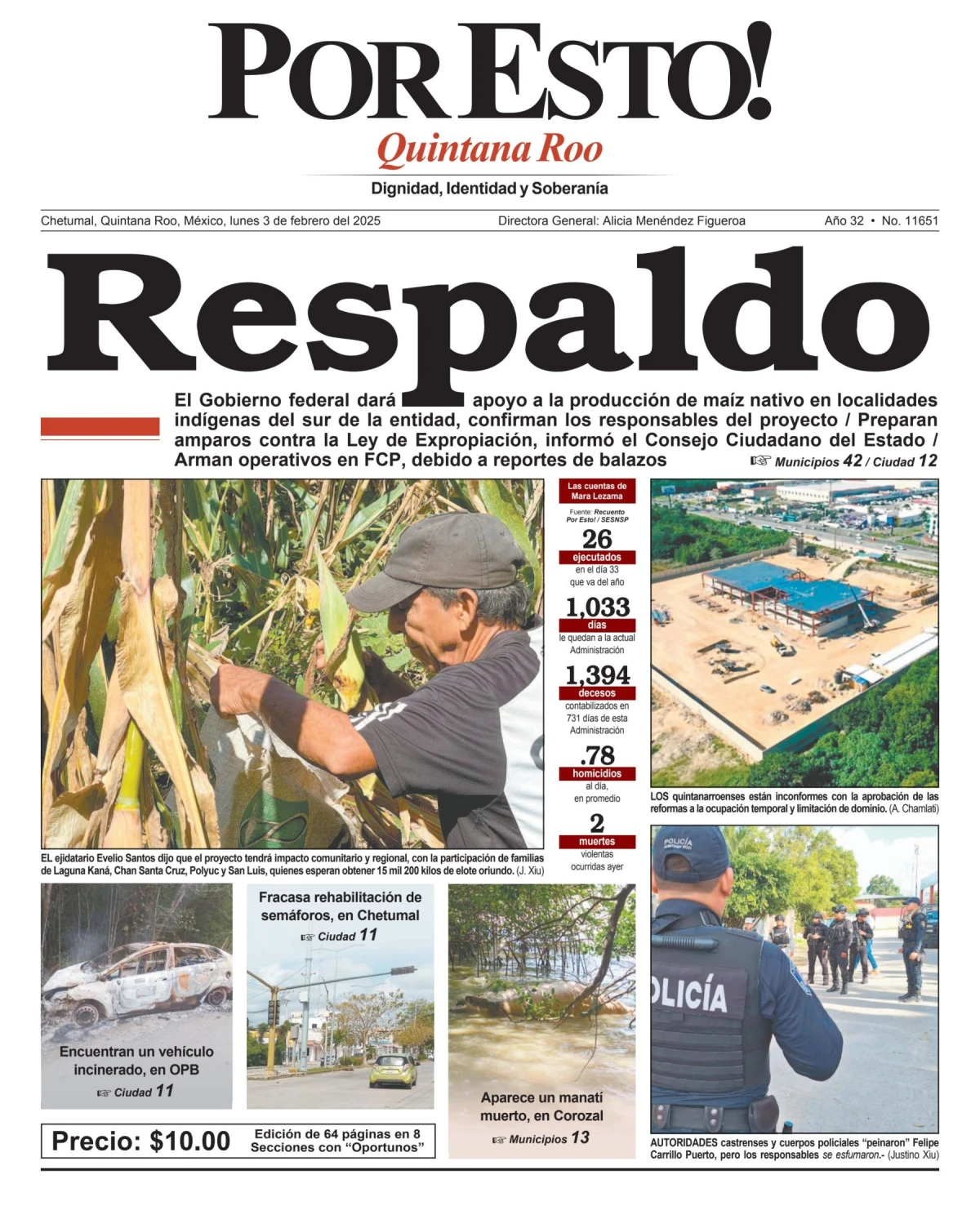 Portada de Por Esto (quintana Roo Chetumal)