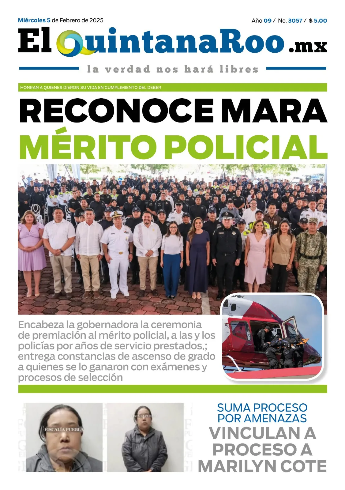 Portada de El Quintana Roo (portada)