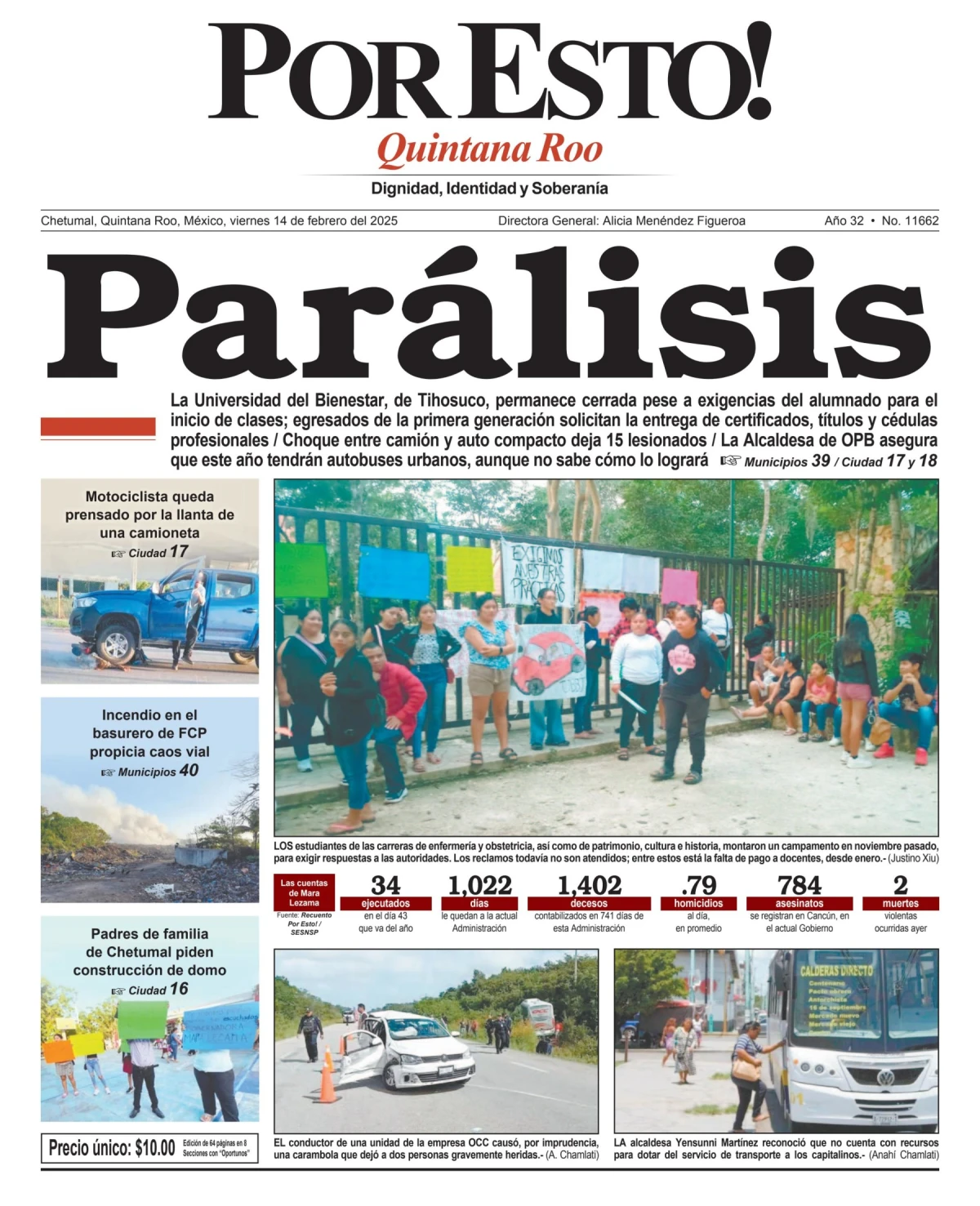 Portada de Por Esto (quintana Roo Chetumal)