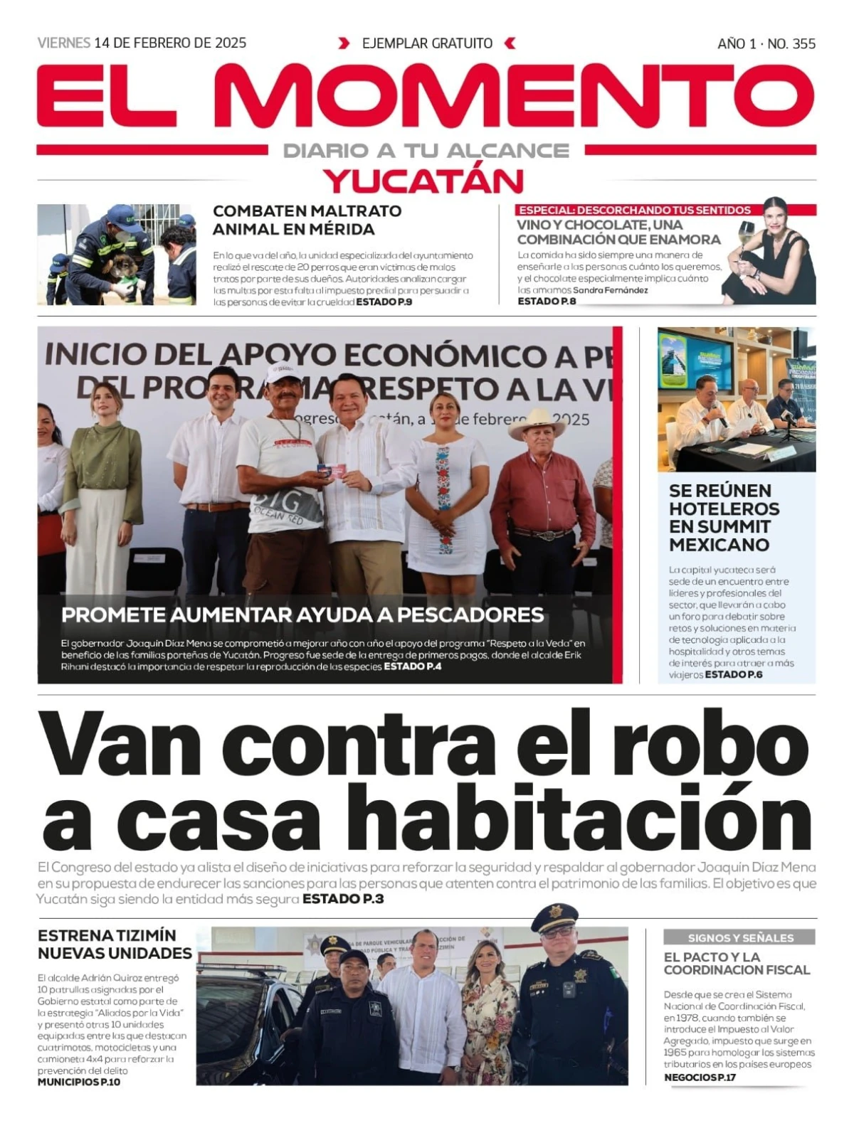 Portada de El Momento Yucatan