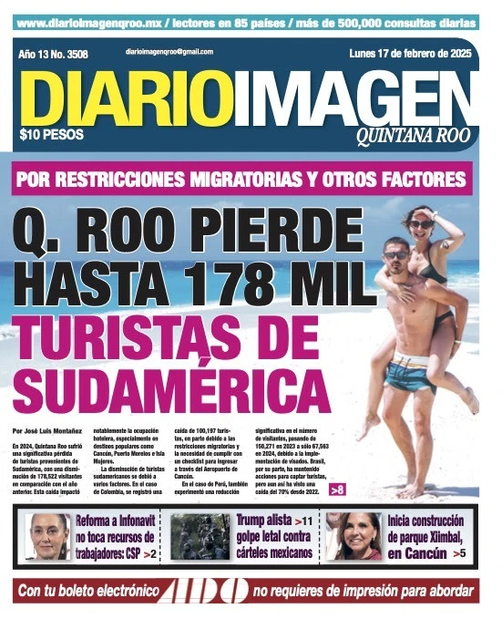 Portada de Diario Imagen Quintana Roo
