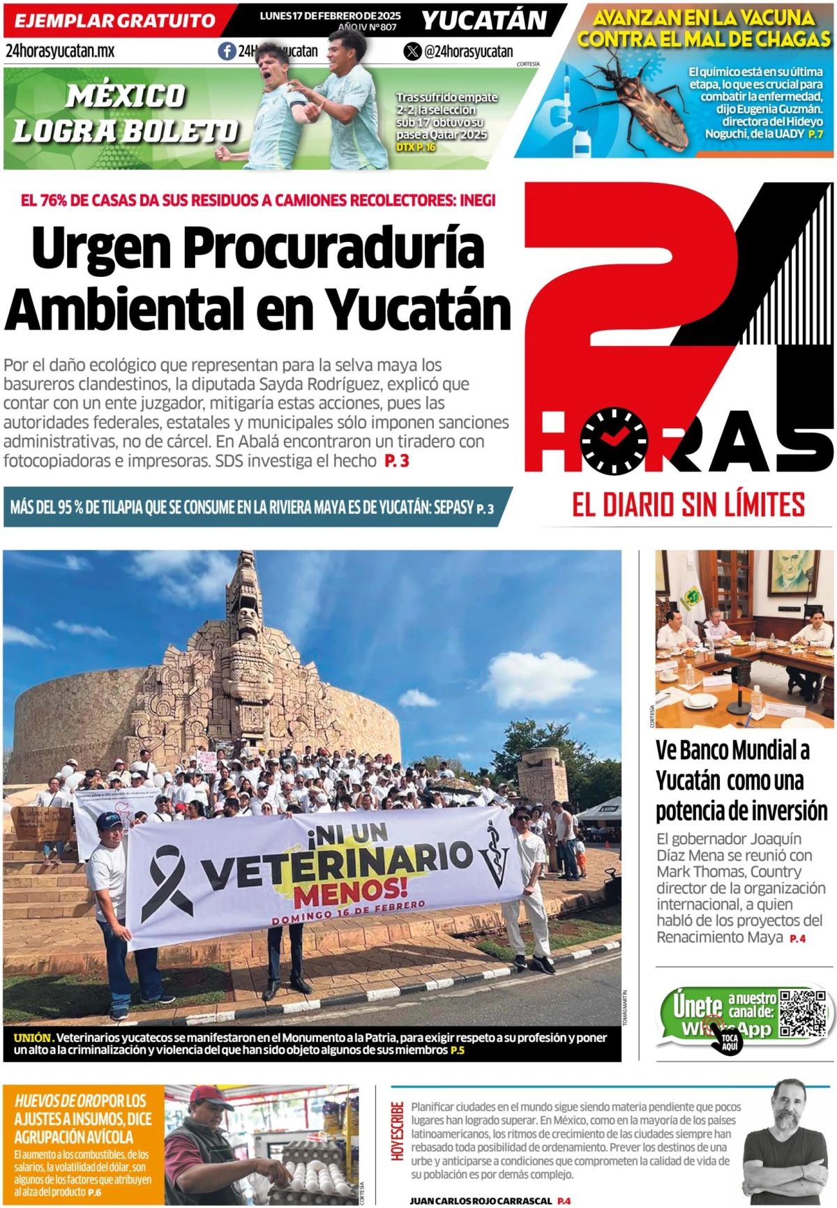 Portada de 24 Horas Yucatan