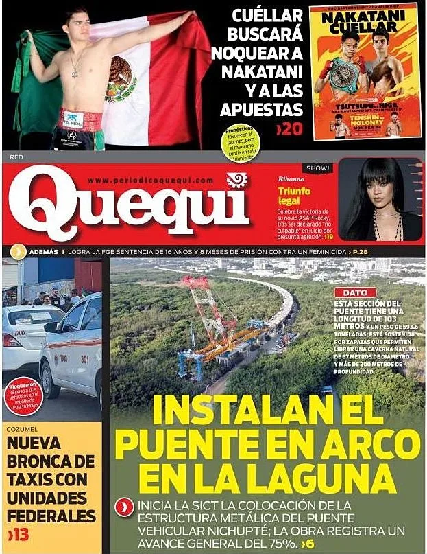 Portada de Quequi (contraportada) del jueves, 20 de febrero de 2025