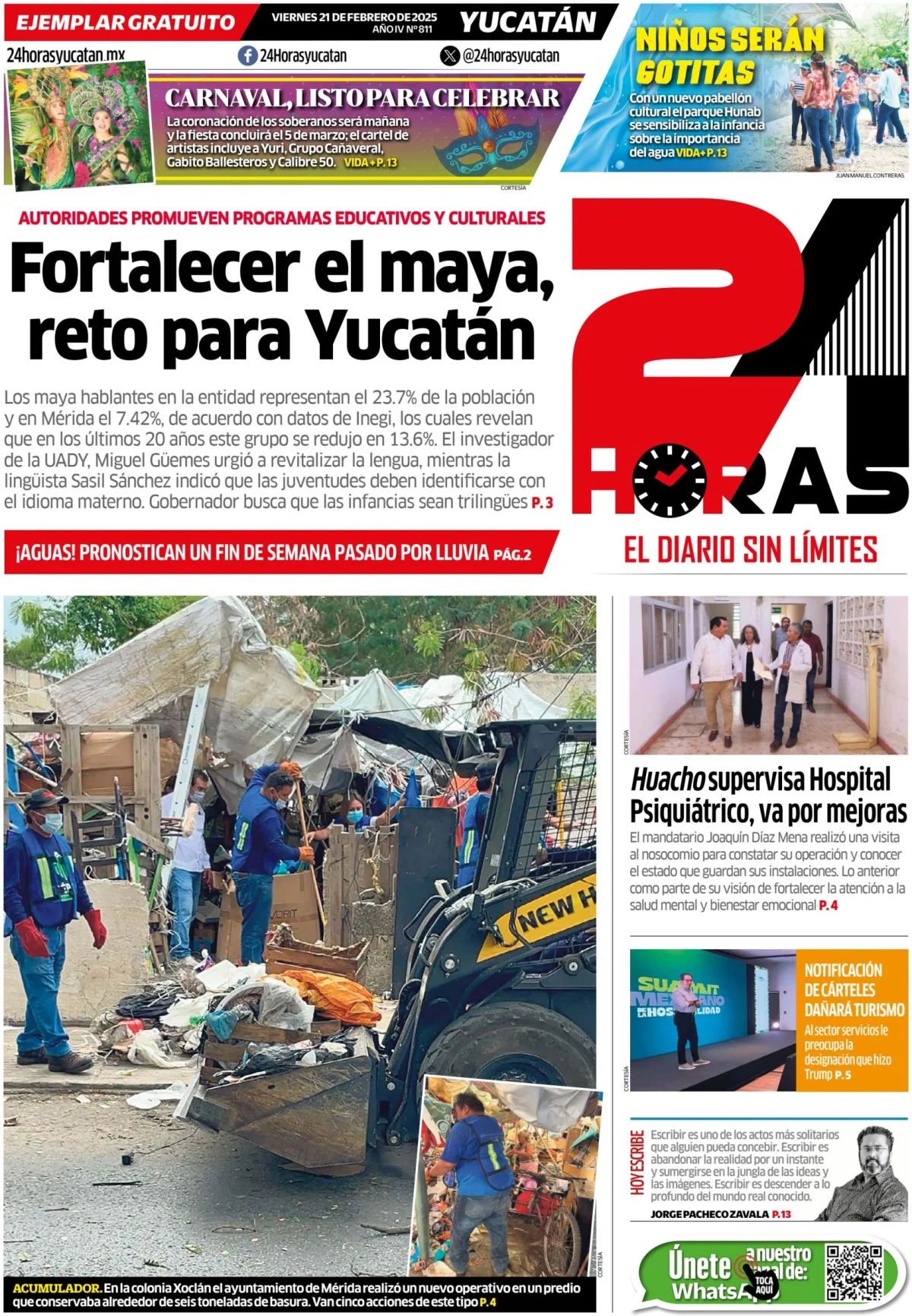 Portada de 24 Horas Yucatan
