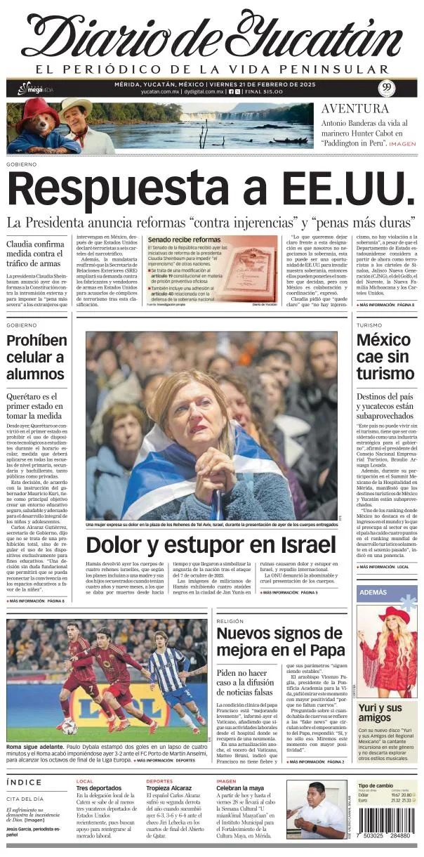 Portada de Diario de Yucatán