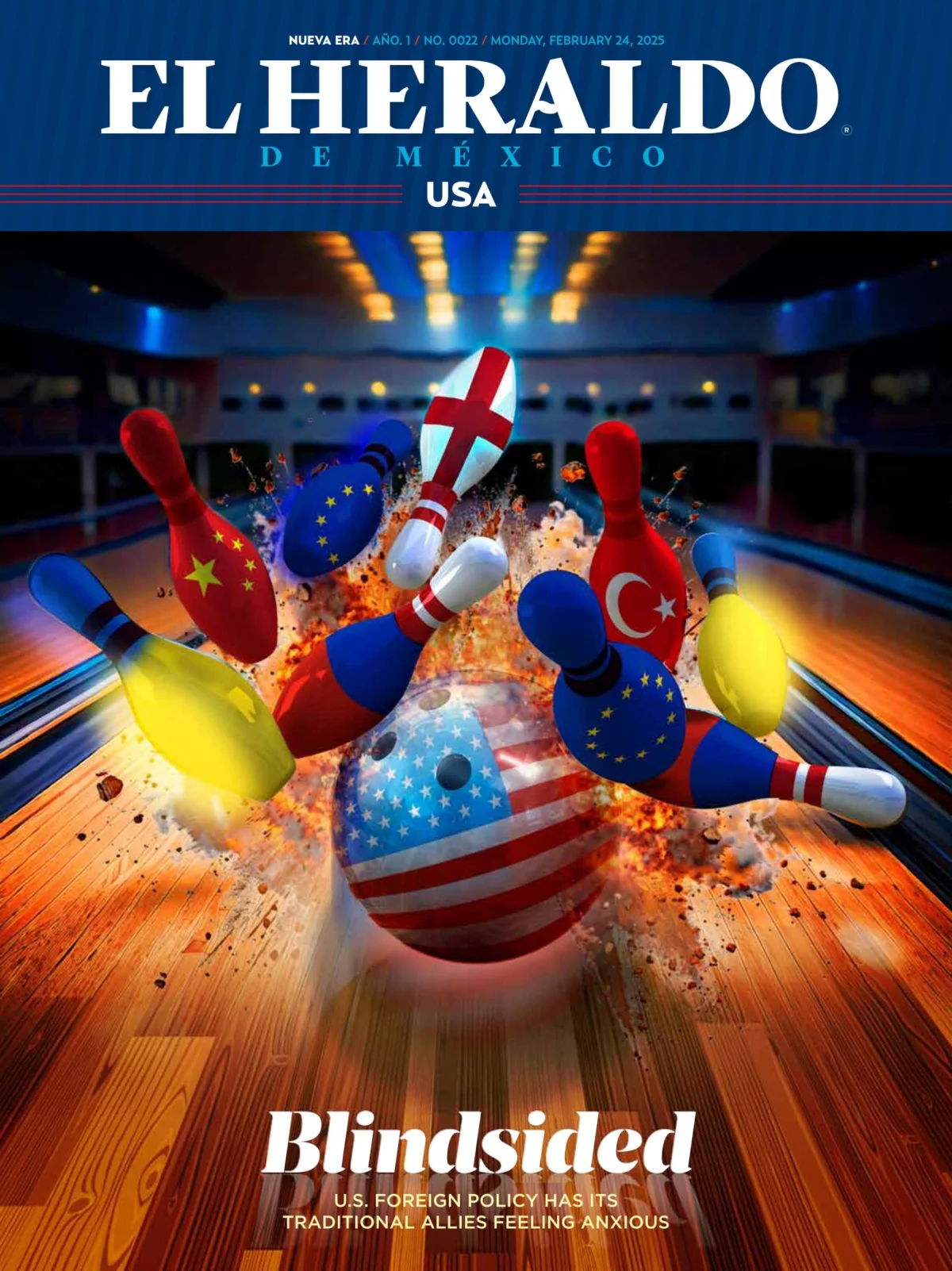 Portada de El Heraldo USA del 2025-02-24
