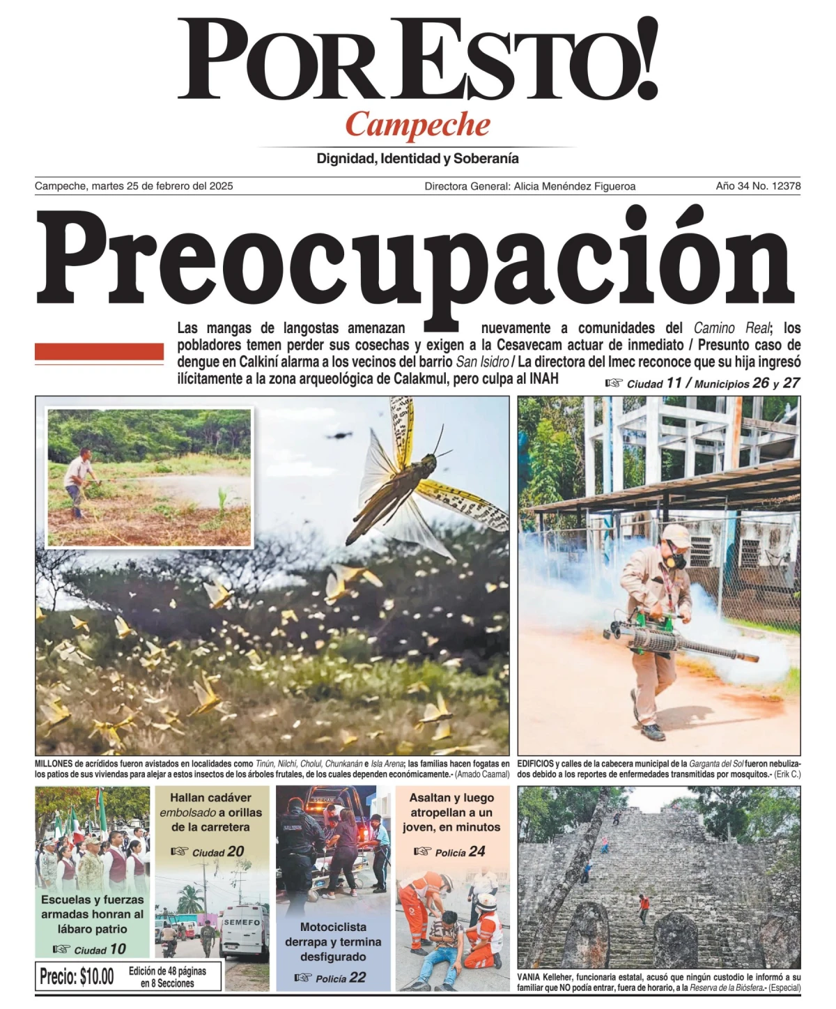 Portada de Por Esto (campeche) del martes, 25 de febrero de 2025