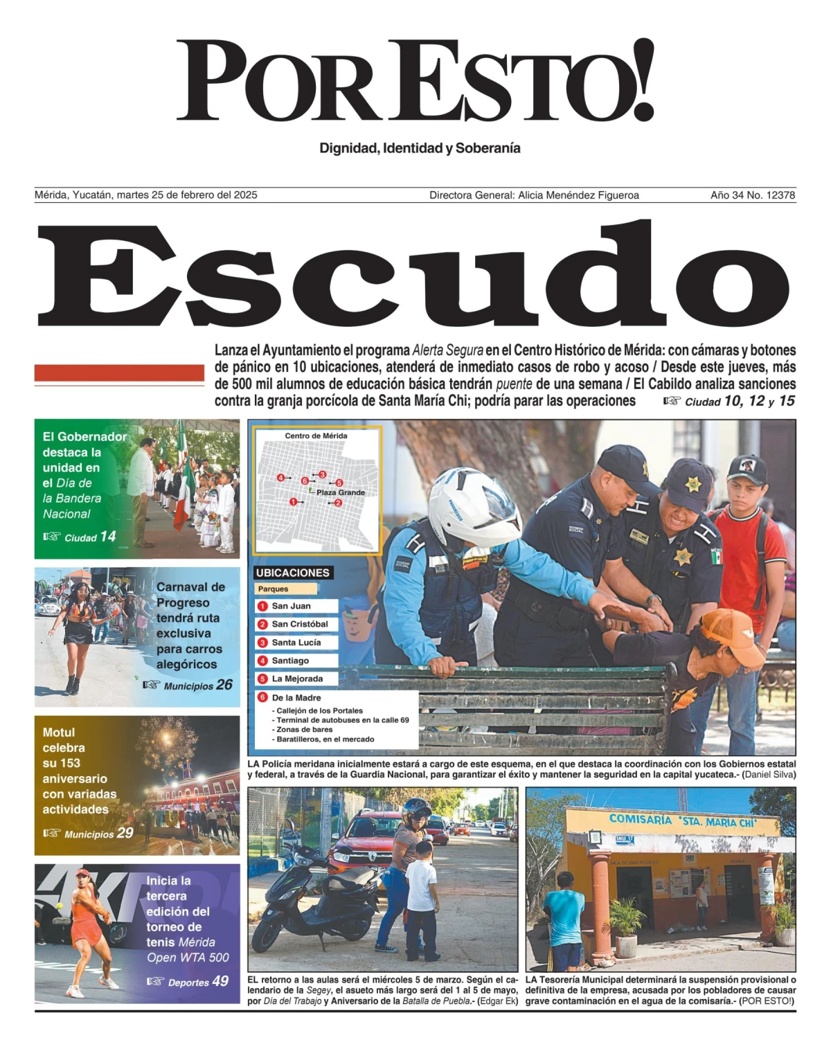 Portada de Por Esto (merida, Yucatan) del martes, 25 de febrero de 2025