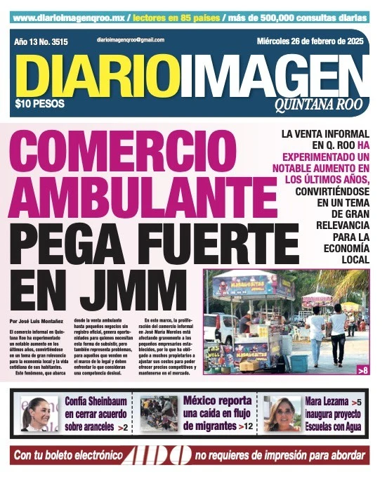 Portada de Diario Imagen Quintana Roo