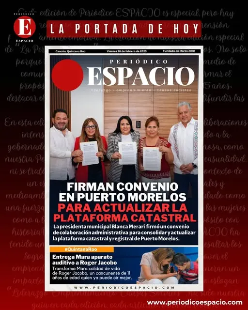Portada de Periodico Espacio (contraportada) del 2025-02-28