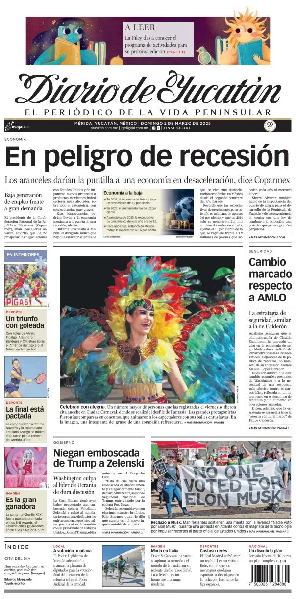 Portada de Diario de Yucatán