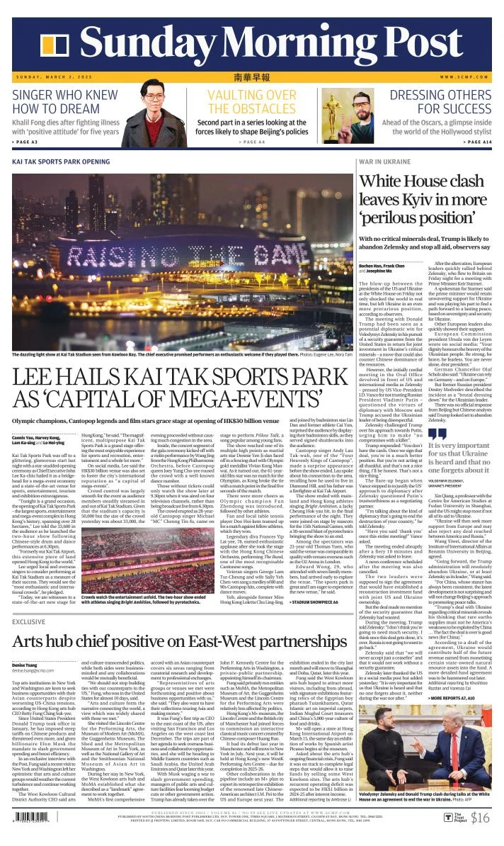 Portada de South China Morning Post