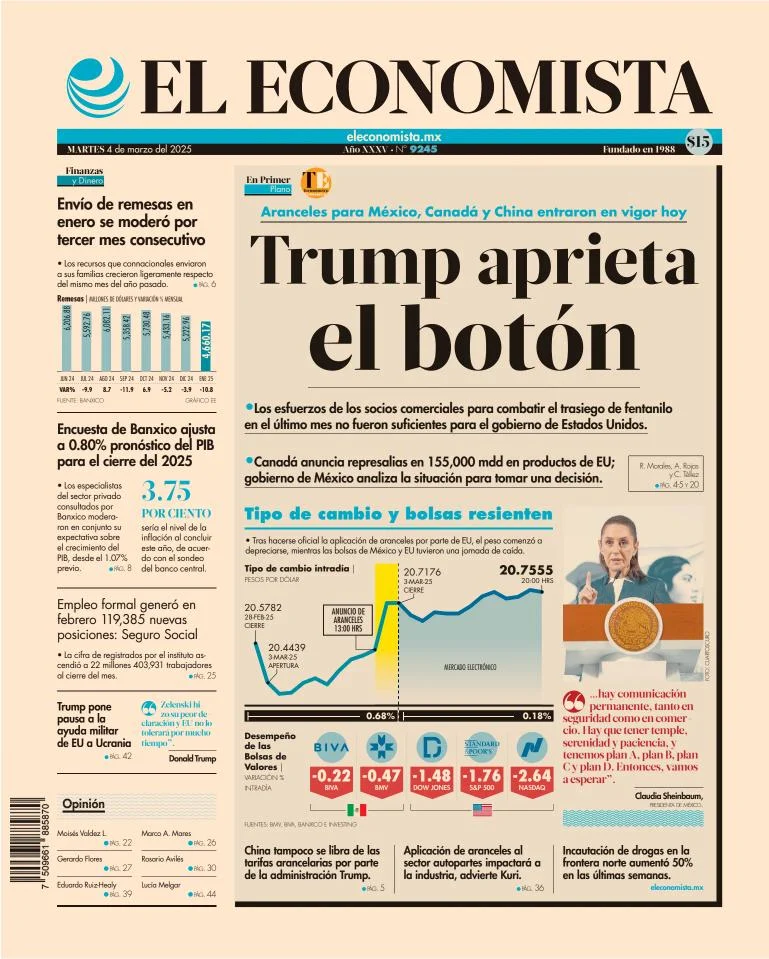 Portada de El Economista