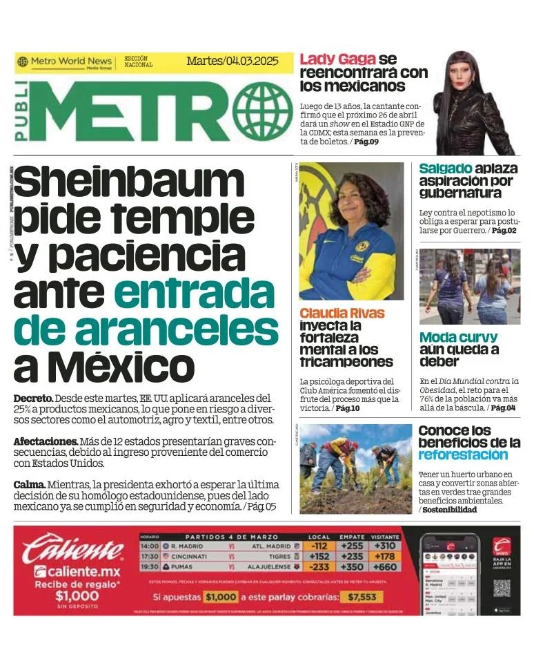 Portada de Publimetro Guadalajara