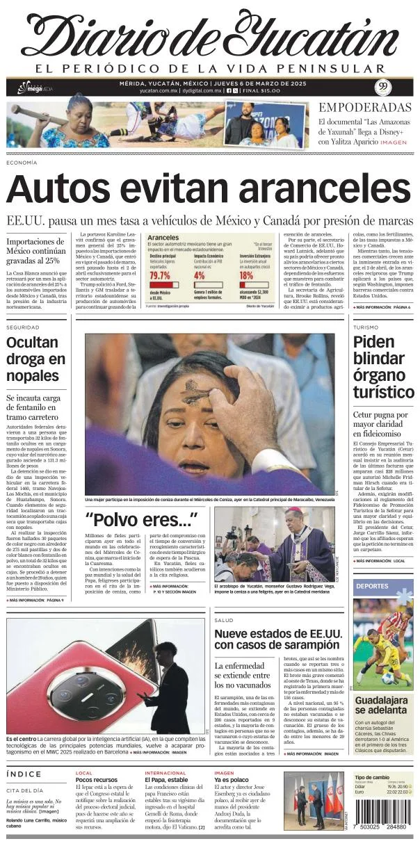 Portada de Diario de Yucatán