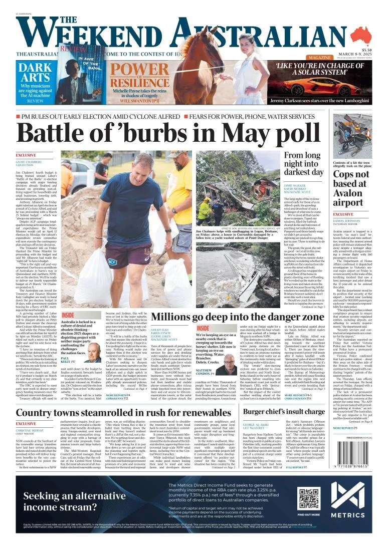 Portada de The Australian