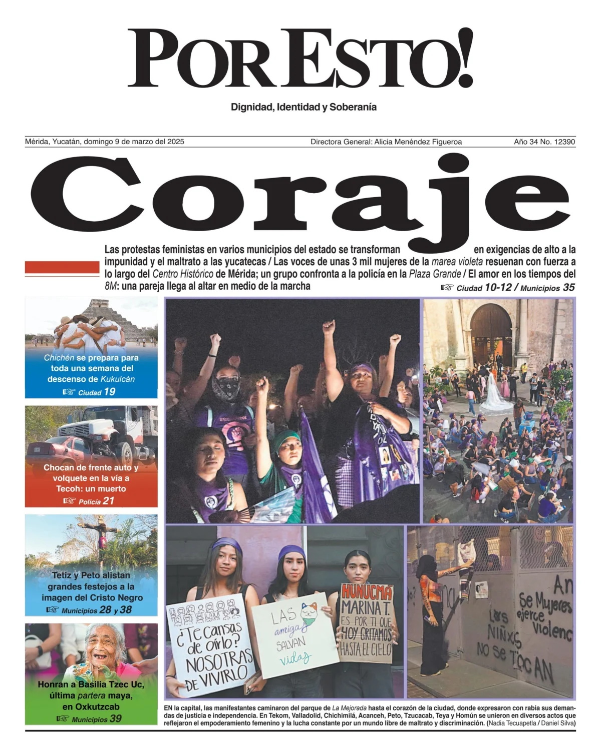 Portada de Por Esto (merida, Yucatan) del domingo, 9 de marzo de 2025
