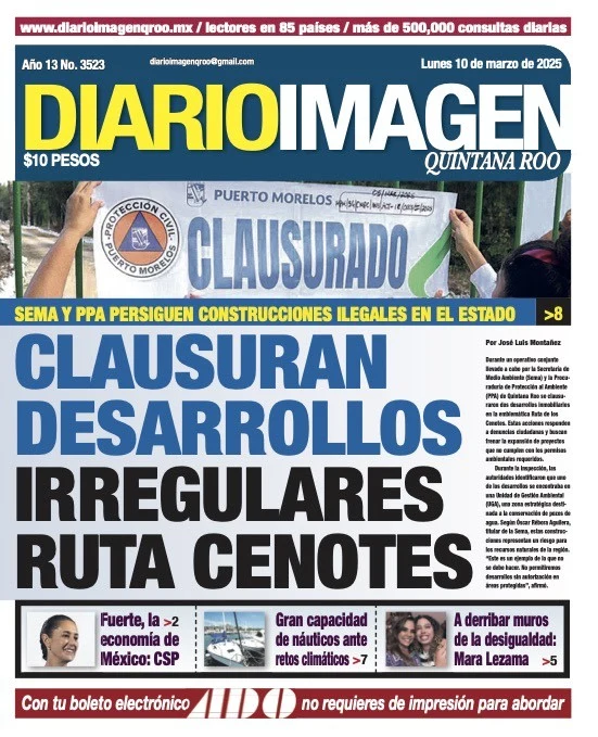 Portada de Diario Imagen Quintana Roo